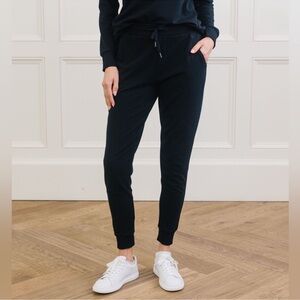 COZY EARTH Women's Bamboo Ultra Soft Black Jogger Pants XL Tall New